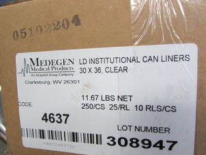 lot 186 image: Trash Can Liners
