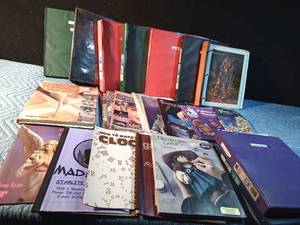 lot 100 image: Books on painting, mold making, slip casting tips and pictures to paint from in binders