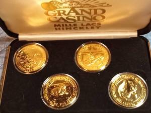 lot 60 image: 2000 Grand Casino collector coins