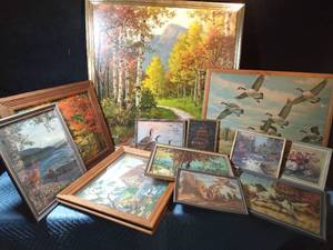 lot 46 image: Lot of pictures with frames