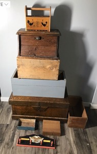 lot 280 image: Lot of Wooden Boxes and More