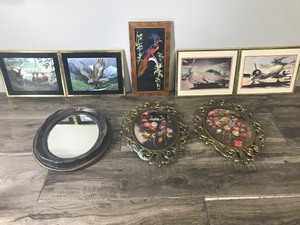 lot 296 image: Lot of Pictures and 1 Mirror
