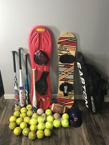 lot 300 image: Softball - Bats - Snowboards and More