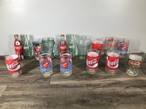 lot 321 image: Lot of Coca Cola Glasses and Bottles
