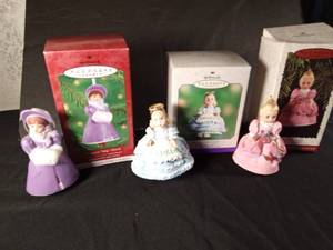 lot 145 image: 1995, 2000, 2001 Hallmark Madame Alexzander ornaments