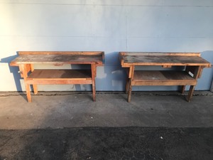 lot 7 image: 2 - Wooden Garage Work Benchs