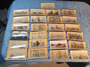 lot 183 image: Vintage Stereo View photo cards