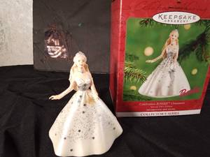 lot 150 image: 2001 Hallmark handcrafted Celebration Barbie