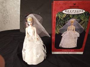 lot 151 image: 1997 Hallmark handcrafted Wedding Day Barbie ornament