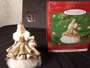 lot 152 image: 2000 Hallmark handcrafted Celebration Barbie ornament