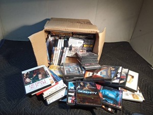 lot 203 image: Box of DVDs