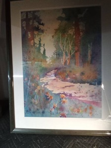lot 213 image: Water color painting in frame by Ione Lavelle