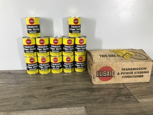 lot 391 image: Full Box of Vintage Lubaid Transmission & Power Steering Conditioner (Original Box and All of them are Full)