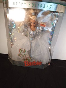 lot 417 image: 1992 Happy Holiday Barbie in original box