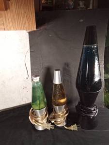lot 244 image: 3 Lava lamps