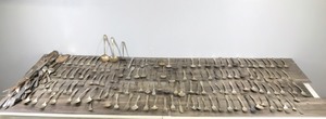 lot 414 image: Large Lot of Vintage Silverware