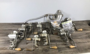 lot 421 image: Large Lot of Vintage Meat Grinders