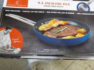 lot 5 image: Emeril Lagasse 9.5 Ceramic Fry Pan...