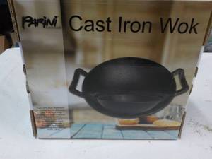 lot 19 image: Parini Cast Iron Wok...