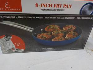 lot 23 image: Emeril Lagasse 8 Ceramic Fry Pan...