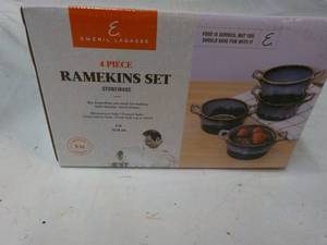 lot 55 image: Emeril Lagasse 4 piece Ramekins Set...