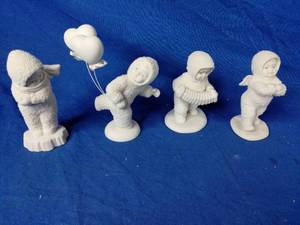 Collection of 4 Dept 56 Snow Babies Figurines&nbsp