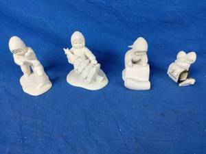 Collection of 4 Dept 56 Snow Babies Figurines&nbsp