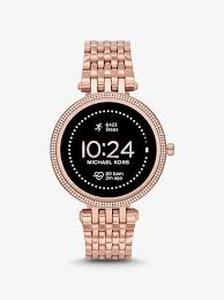 New Michael Kors Darci Gen 5E Rose Gold Stainless Steel Strap Women Smart Watches