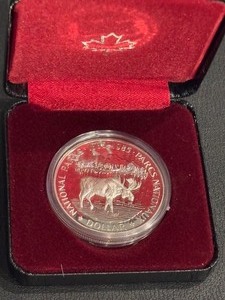lot 95 image: 1985 Canada Silver Dollar National Parks