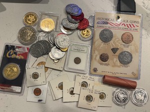 lot 97 image: Lot of Coins, Tokens, Medallions