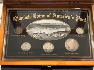 lot 76 image: Obsolete Coins of Americas Past