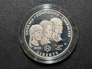 lot 12 image: 2013-W Girl Scouts Silver Dollar Proof