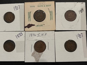 lot 73 image: Indian Head Cents
