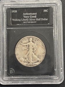 lot 45 image: 1928-S Walking Liberty Half Dollar VG