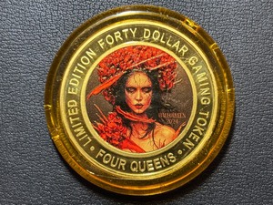 Four Queens .999 Fine Silver $40 Dollar Gaming Token Halloween 2024