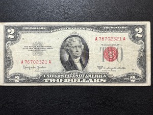 1953 C Red Seal $2 Dollar Unite States Note