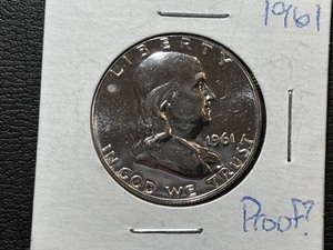 1961 Franklin Half Dollar Proof