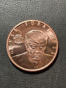 1 Ounce .999 Fine Copper Round Trump Mug Shot