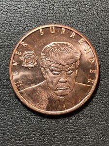 1 Ounce .999 Fine Copper Round Trump Mug Shot