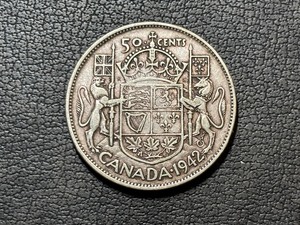 1942 Canada Silver Half Dollar