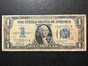 1934 Blue Seal $1 Dollar Silver Certificate Funnyback
