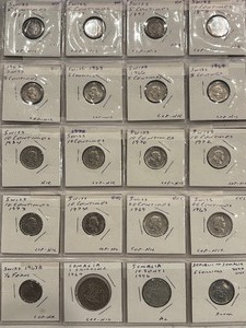 Coins from Switzerland and Somalia