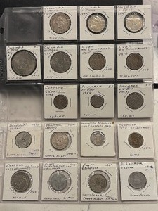Coins from Columbia, Cuba, Curacao, Denmark, Ecuador, Egypt, and More Some Silver