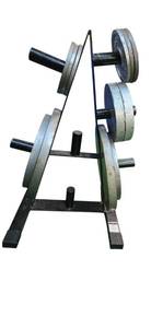 235 Lbs of Standard Weight Plates (weight rack included) Two 45 Lbs, Two 35 Lbs. Two 25 Lbs and Four 5 Lbs