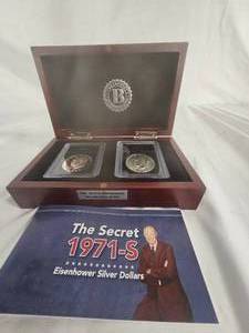 lot 98 image: 1971 Eisenhower Silver Dollars