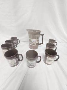 lot 23 image: Les Kouba Pitcher and Cups-Vintage