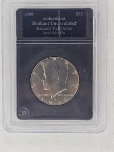 lot 85 image: 1990 Kennedy Half Dollar