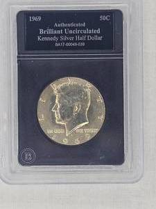 lot 53 image: 1969 Kennedy Silver Half Dollar