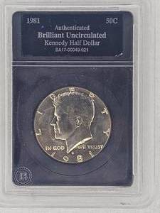lot 67 image: 1981 Kennedy Half Dollar