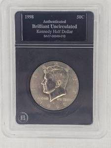 lot 75 image: 1998 Kennedy Half Dollar